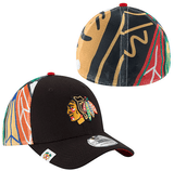 Child/Youth Reebok Chicago Blackhawks Jr Logo Wrapped 39THIRTY Flex Fit Hat - Pro Jersey Sports
