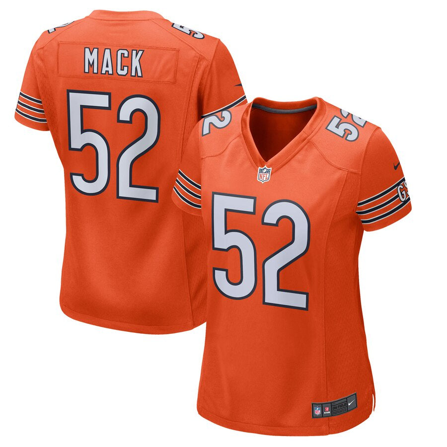 Women's Chicago Bears Khalil Mack Nike Orange Game Jersey