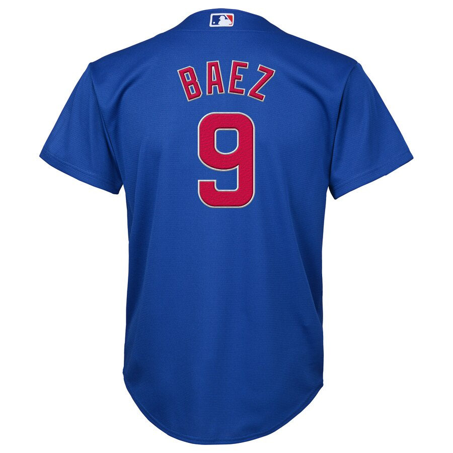 Javier Baez Chicago Cubs Youth Cool Base Stitched Replica Alternate Blue Jersey