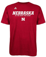 adidas Nebraska Cornhuskers In The Deed The Glory T-Shirt - Red - Pro Jersey Sports