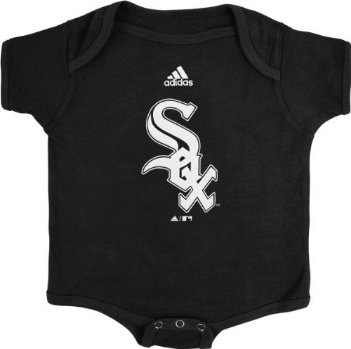 Chicago White Sox Black adidas Team Logo Newborn/Infant Creeper