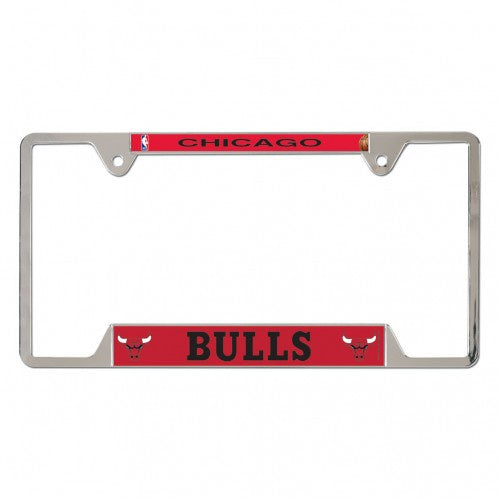 Chicago Bulls Chrome License Plate Frame By Wincraft