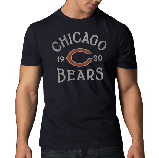 Men’s Chicago Bears Fall Navy Scrum Tee By ’47 Brand