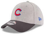 Men's Chicago Cubs New Era Heathered Gray/Graphite Change Up Classic 39THIRTY Flex Hat - Pro Jersey Sports