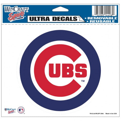 Chicago Cubs 5X6 Bullseye Logo Ultra Decal By Wincraft
