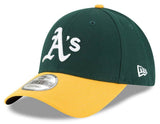 Men's Oakland Athletics New Era Green League 9FORTY Adjustable Hat - Pro Jersey Sports