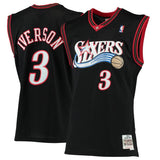 Youth Philadelphia 76ers Allen Iverson Mitchell & Ness Black 2000-01 Hardwood Classics Swingman Jersey - Pro Jersey Sports
