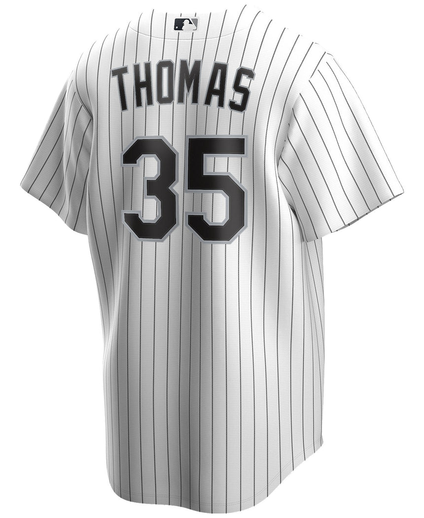 NIKE Men's Frank Thomas Chicago White Sox White Home Premium Stitch Replica Jersey - Pro Jersey Sports