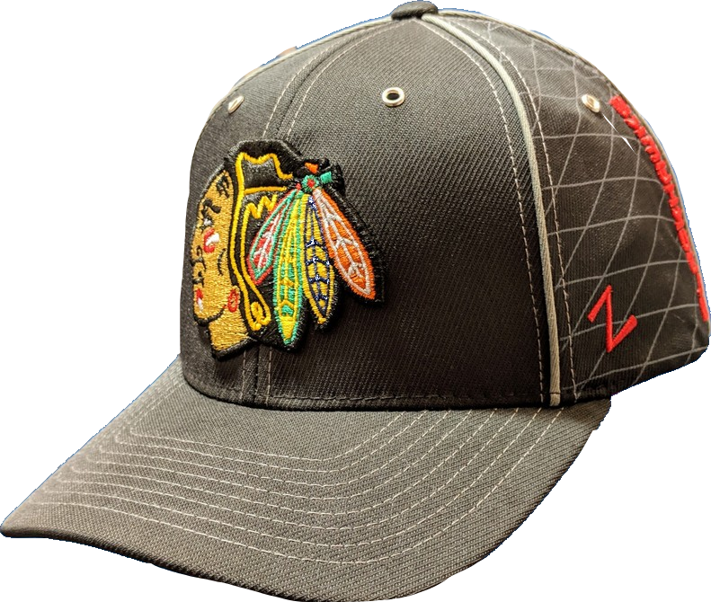 ZHats NHL Chicago Blackhawks Synthesis Adjustable Hat