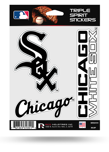 MLB Chicago White Sox Triple Spirit Stickers By Rico