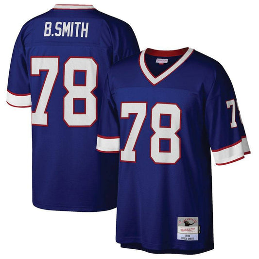 Men's Buffalo Bills Bruce Smith Mitchell & Ness Royal 1990 Legacy Replica Jersey