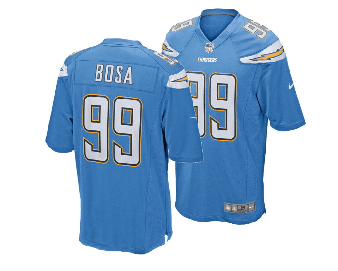 Men's Nike Joey Bosa Los Angeles Chargers Blue Replica Game Jersey