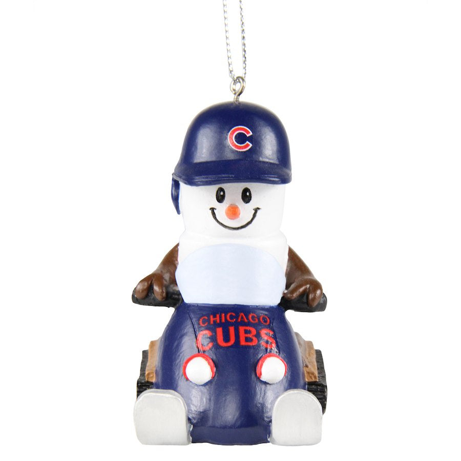 Chicago Cubs S'mores Snowmobile Ornament
