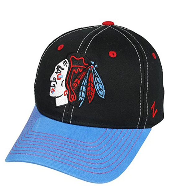 Chicago Blackhawks NHL Staple Flag Colors Adjustable Snapback Hat By Zephyr