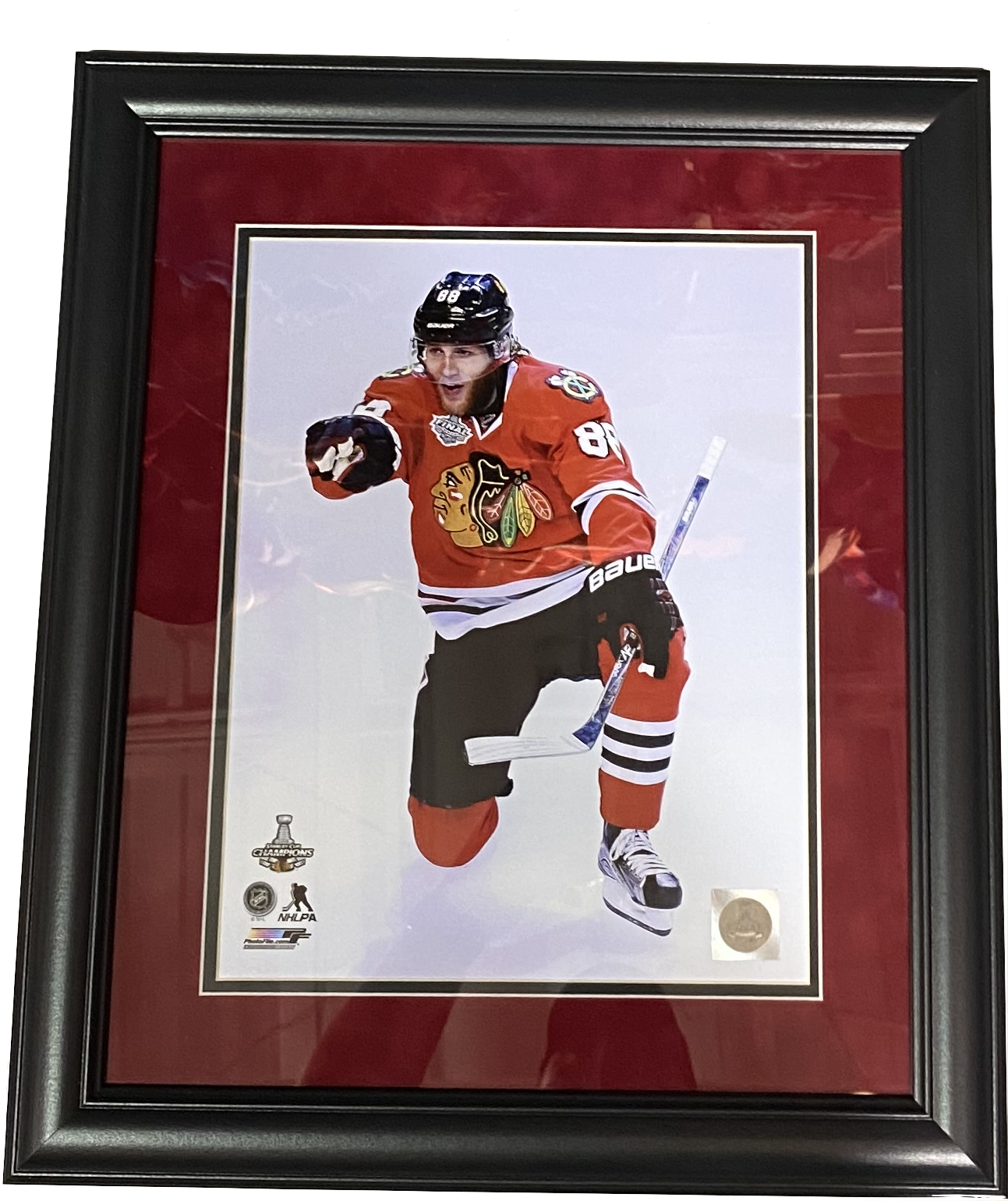 Chicago Blackhawks Patrick Kane 2015  Stanley Cup "Action Shot" 18" x 21" Framed Photo