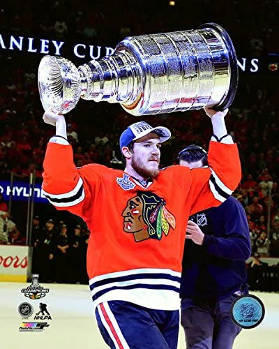 Chicago Blackhawks Andrew Shaw with the Stanley Cup Game 6 of the 2015 Stanley Cup Finals