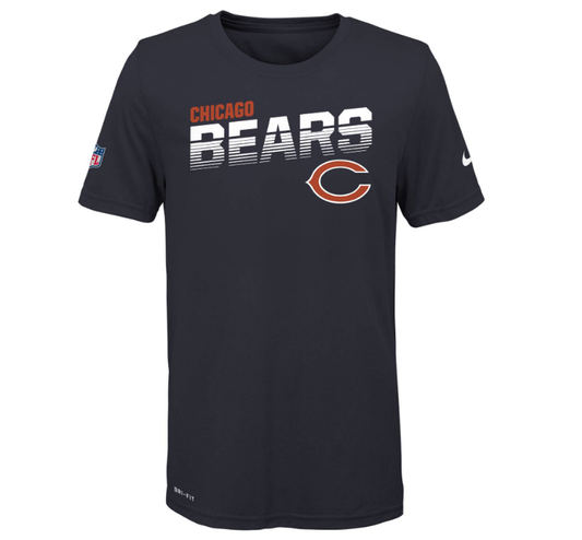Youth Chicago Bears Nike Dri-Fit Sideline Tee