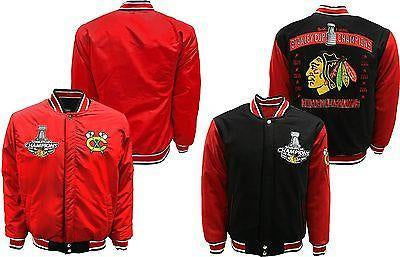 Mens Chicago Blackhawks Reversible 2015 Stanley Cup Champions Jacket