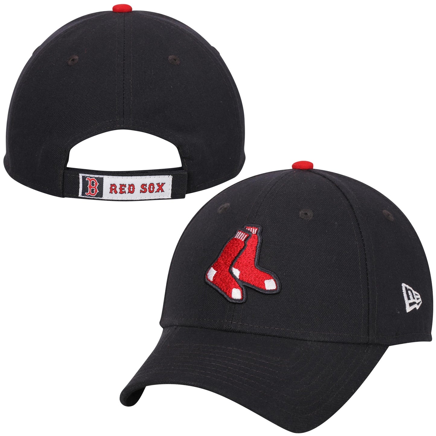 Men's Boston Red Sox New Era Navy League Logo 9FORTY Adjustable Hat