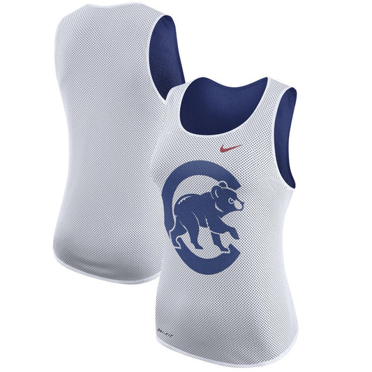 Women's Chicago Cubs Nike White Out Tank Top