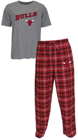 Concepts Sport Men's Chicago Bulls Pajama Pants & Shirt Set - Pro Jersey Sports