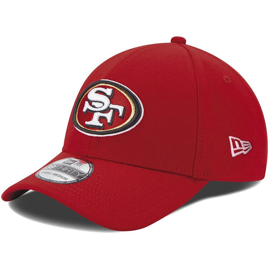 Mens San Francisco 49ers New Era Scarlet 39THIRTY Team Classic Flex Hat