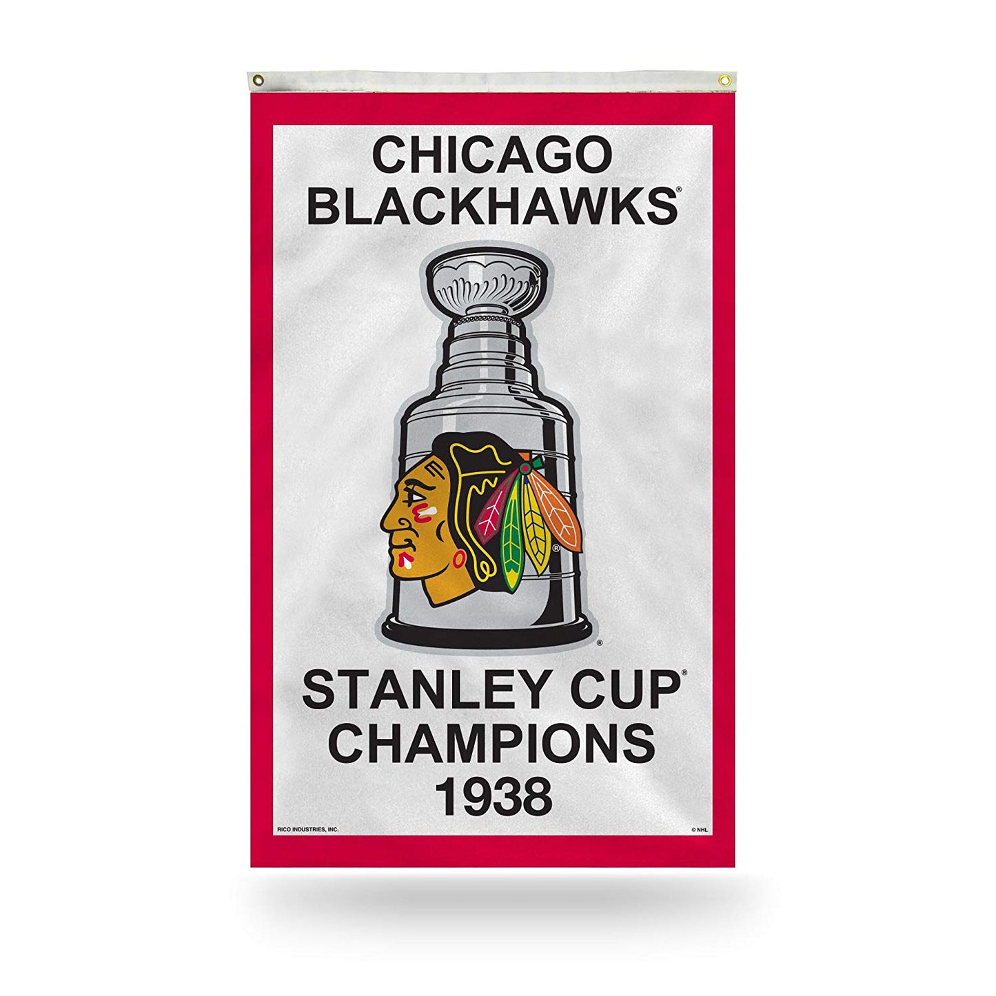 Chicago Blackhawks 1938 Stanley Cup Champions 3' x 5' Vertical Banner Flag