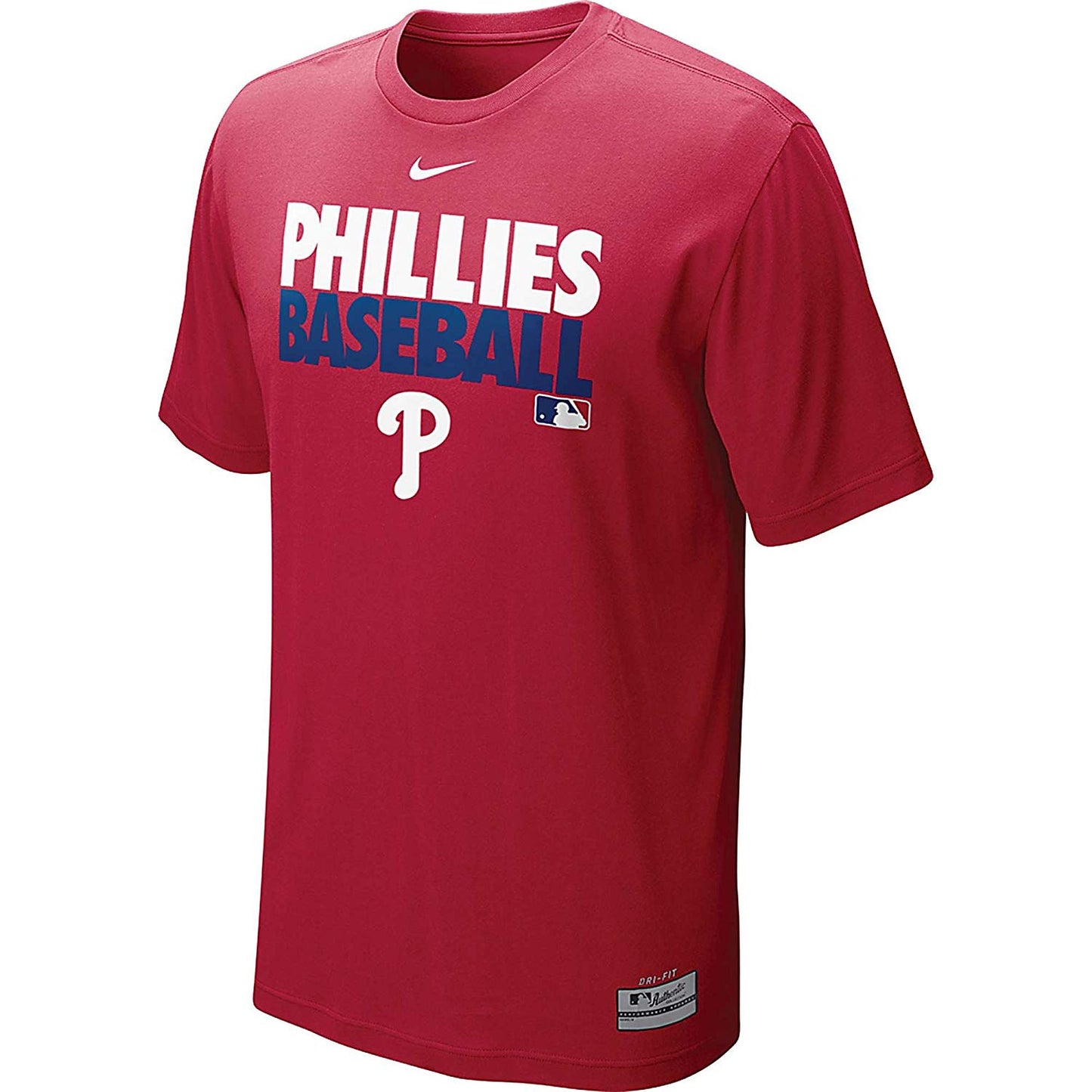 NIKE MLB Philadelphia Phillies MLB Authentic Collection Graphic Performance T-Shirt - Red