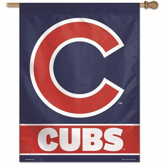Chicago Cubs "C" Logo 28X40 Vertical Flag By Wincraft