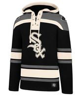 Men’s Chicago White Sox Jet Black Superior Lacer Hoodie By ’47 Brand - Pro Jersey Sports