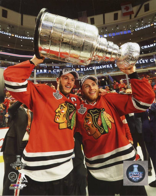 NHL Jonathan Toews & Patrick Kane Chicago Blackhawks 2015 Stanley Cup Champions Photo