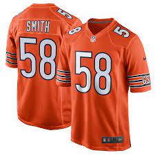 Chicago Bears Roquan Smith Mens Nike Orange Replica Game Jersey