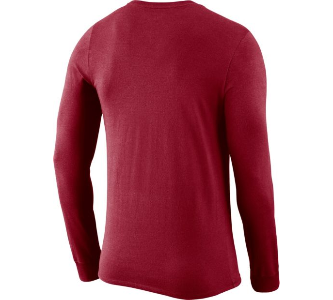 Nike Men's Alabama Crimson Tide Crimson Dri-FIT Logo Long Sleeve Shirt