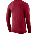 Nike Men's Alabama Crimson Tide Crimson Dri-FIT Logo Long Sleeve Shirt - Pro Jersey Sports