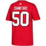 Men's Chicago Blackhawks Corey Crawford Name & Number T-Shirt - Pro Jersey Sports