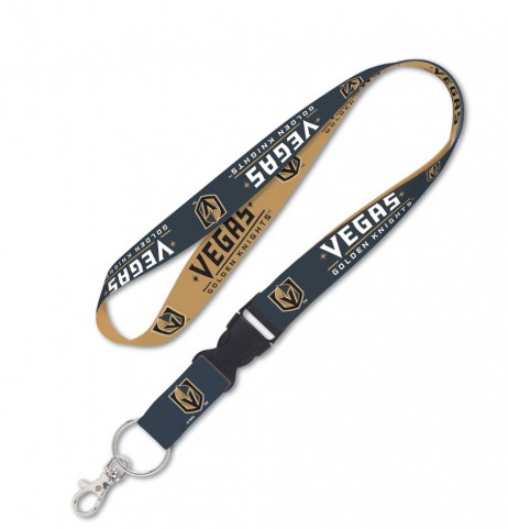 Vegas Golden Knights Double Sided Lanyard With Detachable Buckle By Wincraft