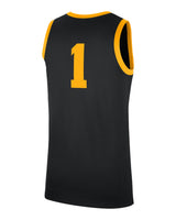 Men's NCAA Iowa Hawkeyes Black #1 Replica Basketball Jersey - Pro Jersey Sports