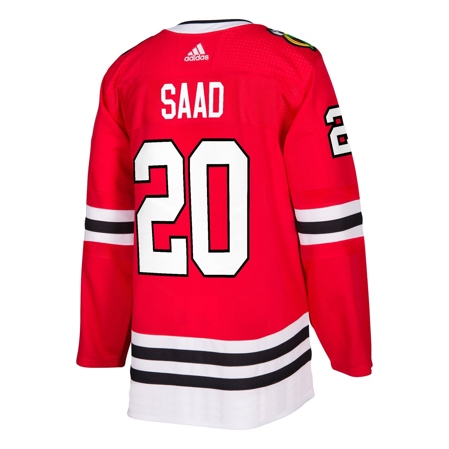 Mens Chicago Blackhawks Brandon Saad adidas Red Home Authentic Player Jersey