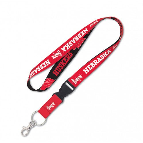 Nebraska Huskers Double Sided Lanyard With Detachable Buckle By Wincraft