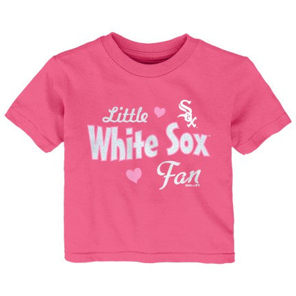 Toddler Girls Chicago White Sox Pink Girly Fan Tee