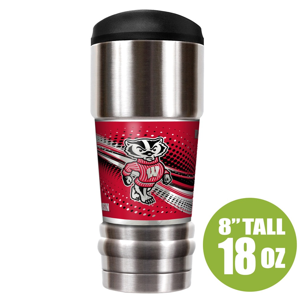 Wisconsin Badgers 18oz. MVP Tumbler By Great American Product