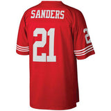 Men's San Francisco 49ers Deion Sanders Mitchell & Ness Scarlet Retired Player Vintage Replica Jersey - Pro Jersey Sports