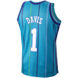 Men’s Baron Davis Charlotte Hornets Teal 1999-2000 Swingman Replica Jersey By Mitchell & Ness - Pro Jersey Sports