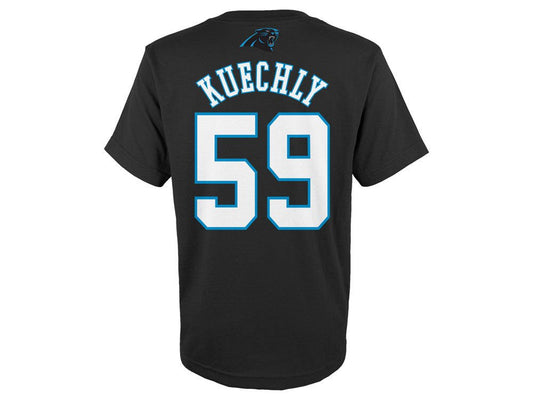 Luke Kuechly Carolina Panthers Youth Mainliner Name and Number T-Shirt