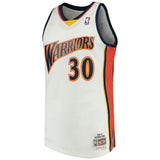 Men's Stephen Curry Golden State Warriors White 2009-2010 Hardwood Classics Mitchell & Ness Swingman Jersey - Pro Jersey Sports