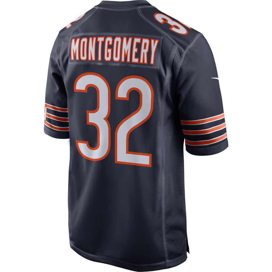Youth Nike David Montgomery Navy Chicago Bears Game Jersey