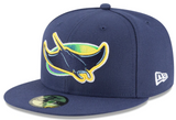 Men's Tampa Bay Rays New Era Navy Game Authentic Collection Alternate On-Field 59FIFTY Fitted Hat - Pro Jersey Sports