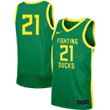 Men's Oregon Ducks Nike Replica #21 Basketball Jersey – Green - Pro Jersey Sports