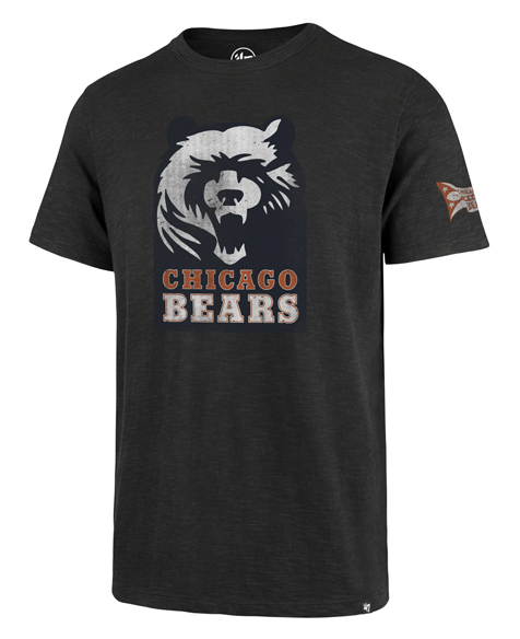 Chicago Bears Men's Legacy Charcoal Two Peat  Scrum Tee By ’47 Brand