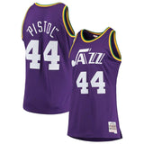 Men's New Orleans Jazz "Pistol" Pete Maravich Mitchell & Ness Purple Swingman Jersey - Pro Jersey Sports